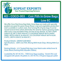 Sac de culture en cocofibre de haute qualité, marque KOPEAT, exporté, pour la culture biologique de légumes et de fleurs, hydroponie, agriculture, prêt à l'emploi
