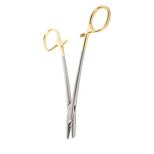 อุปกรณ์การแพทย์ขายส่ง คีมคุณภาพสูง 100% คีมจับเข็มผ่าตัดแบบแมนนวล ทำจากเหล็ก Mayo Hegar - Product Image 6