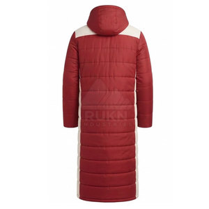 Top Selling <b>Men</b> Bench <b>Coat</b> Hooded <b>Waterproof</b> Lightweight Winter Full Front Zipper Warm <b>Long</b> Outerwear Custom Design Wholesale - Product Image 6