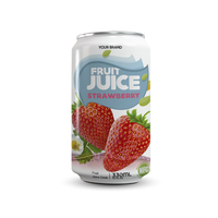 Aanpasbare 330Ml Vers Tropisch Vruchtensap Drink Geen Toegevoegde Suiker Private Label Oem Gratis Monster