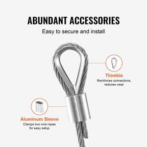Câble en acier inoxydable T316 1/8 \ "7x7 câble en acier 100 pieds de garde-corps de câble - Product Image 6