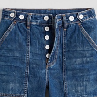 Jean en denim délavé taille haute coupe skinny pour femme, couleur unie, longueur cheville, déchiré, style streetwear, en coton, pour le printemps