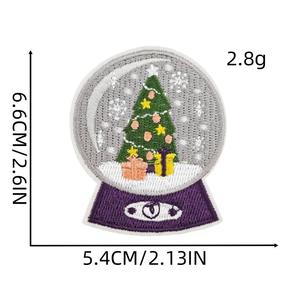 Factory Wholesale Embroidery Patch Custom Geometric Applique <b>Iron</b> <b>On</b> Sew <b>On</b> Badge for Caps Jackets Bags Garments Decorative Clot - Product Image 6