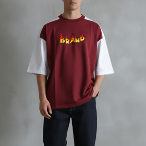 เสื้อยืดแขนสั้นผู้ชายแบบใหม่สั่งทำได้ ผ้าฝ้าย 100% ใส่สบายสำหรับฤดูร้อน สไตล์ฮิปฮอป ทรงหลวม แห้งเร็ว ทรงแบ็กกี้ สองสี - Product Image 4