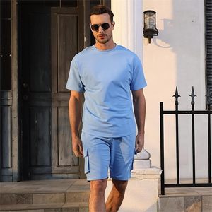 Conjuntos Cortos de 2 Piezas para Hombre - Conjuntos Deportivos Casuales de Verano de Manga Corta para Hombre con Bolsillo Tipo Cargo - Product Image 2