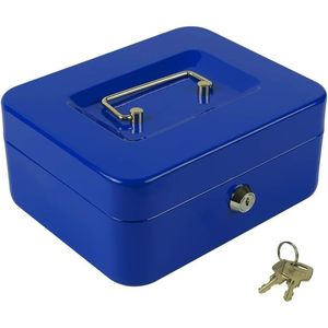 Cassetta di Sicurezza con Serratura e Vassoio Portadenaro, Armadietto Sicuro per Documenti con Cassetto Portadenaro - Product Image 4