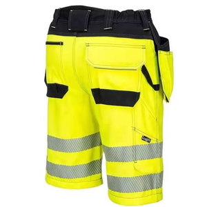 กางเกงขาสั้นสะท้อนแสงสำหรับผู้ชายสไตล์ฮิปฮอป ความปลอดภัยสูง แห้งเร็ว ระบายอากาศได้ดี เหมาะสำหรับงานหนัก ความยาวระดับเข่า ขายส่ง - Product Image 5