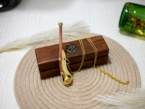 Sifflet marin vintage en laiton et cuivre Bosun Boatswain avec boîte en bois, objet de collection nautique, cadeau décoratif pour bateau - Product Image 3