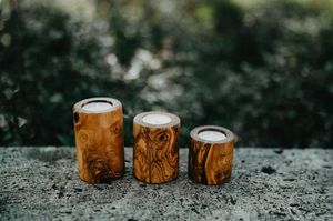 Custom Wooden <b>Tea</b> <b>Light</b> Holder Handmade Craft Gift - Product Image 5