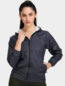 OEM Custom Womens Hooded Waterproof Windbreaker <b>Jacket</b> Sweat-Enhancing Lightweight Eco-Friendly Memory Fabric Gym <b>Workout</b> - Product Image 4