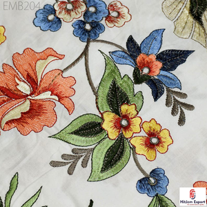 Proveedor de Textiles OEM ODM con Bordado de Cadena Personalizado para Vestidos, Prendas y Fabricación de Moda - Product Image 1