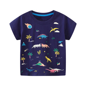 T-shirts décontractés pour garçons, fabriqués en usine au Bangladesh, 100% coton tricoté, grande taille, col rond compressé, logo personnalisé imprimé, respirants - Product Image 1