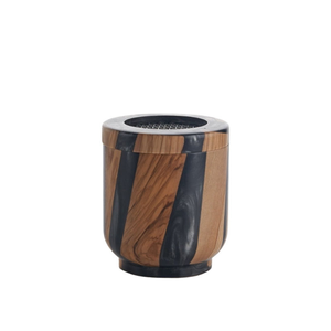 Quemador de Incienso Artístico de Madera de Acacia y Resina Epoxi Hecho a Mano, con Diseño de Luna Creciente Sagrada, para Decoración de Ramadán - Product Image 2