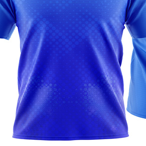 เสื้อฟุตบอลแบบซับลิเมชั่นสำหรับทุกเพศ 100% โพลีเอสเตอร์ แขนสั้น ระบายเหงื่อได้ดี ต้านเชื้อแบคทีเรีย น้ำหนักเบา ทรงปกติ - Product Image 6