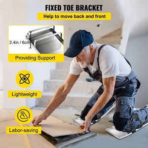 Planches de genou en béton 30 ''X 8'' Slider Kneeboards Paire de curseurs mobiles en acier inoxydable Sangles de panneau de béton pour béton de ciment - Product Image 6