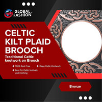 Élégante broche écossaise à motif écossais, design nœud celtique, authentique épingle et broches pour kilt écossais pour hommes et femmes