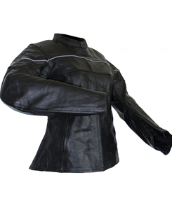 Veste en cuir véritable pour homme de qualité supérieure, respirante, design tendance, motif uni, fermeture éclair, hiver - Product Image 3