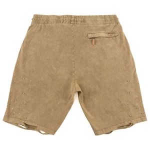 Pantalones Cortos Bermuda de Algodón de Color Sólido para Hombre con Decoración de Diamantes de Imitación, Cintura con Cordón, Estilo Casual - Product Image 4
