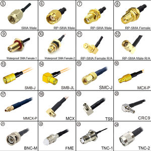 SMC hembra ángulo recto a SMC hembra recto RG316 antena PVC Coaxial Cable adaptador RF extensión módulo inalámbrico - Product Image 6