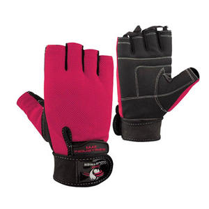 Guantes de Gimnasio de Cuero Vacuno de Medio Dedo del Fabricante OEM, Antideslizantes, con Soporte para Muñeca, Resistentes, Ligeros, con Cierre de Gancho y Bucle, para Fitness - Product Image 6