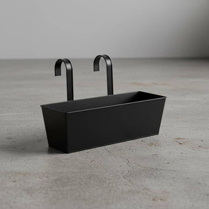 Metal Hanging Planter Pot For Railing Balcony Hanging Metal Planter Pot At Cheap Price - Product Image 3