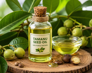 Huile de Tamanu Biologique en Gros, Pressée à Froid, Huile Essentielle Pure à 100% pour Soins de la Peau, Matière Première Cosmétique, Tous Types de Peau - Product Image 1