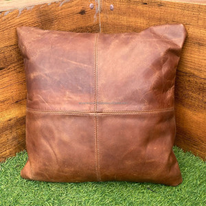 New 100% Genuine Leather Pillow <b>Covers</b> Couch Pillows <b>Cover</b> Soft Decorative Pillow <b>Covers</b> Pillowcase for <b>Bed</b> <b>Sofa</b> Chair Bedroom - Product Image 3