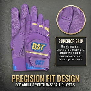 Gants de frappe de baseball personnalisés, gants de frappe de softball respirants en maille pour jeunes, avec poignet réglable pour l'entraînement en équipe - Product Image 6