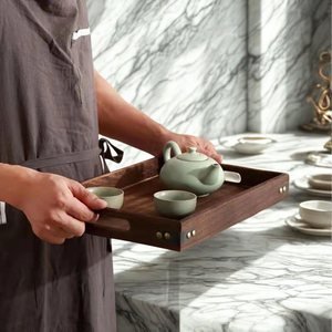 Venta al por Mayor de Bandejas Decorativas de Madera Cuadradas Minimalistas de Alta Calidad, Bandejas de Madera Personalizadas - Product Image 6