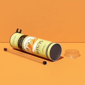 Tubo de Papel Redondo Creativo para Empacar Sushi, Cilindro Ecológico de Grado Alimenticio - Product Image 5