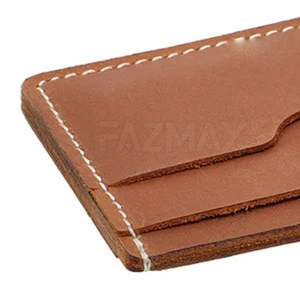 Tarjetero de Cuero Profesional para Hombre, Cartera Delgada de Cuero Genuino, Estuche para Tarjetas de Crédito, Organizador de Negocios Minimalista - Product Image 6