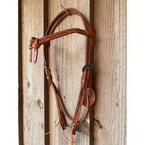 Premium Western Leather Headstall Adjustable Durable Horse Bridle For Riding Training And Show Genuine Polo Bridle For Horse - Product Image 1