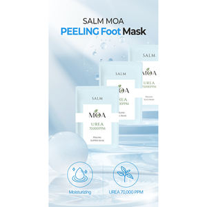Masque pour les pieds en non-tissé SALM MOA, facile à utiliser, pack OEM ODM, lissage des talons, soin exfoliant, traitement à domicile, hydratation intense pour la peau, Corée du Sud - Product Image 2