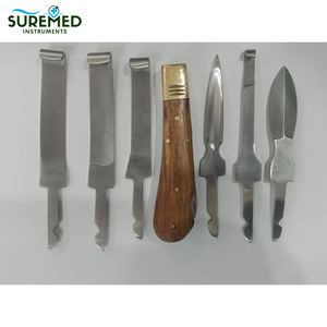Ensemble de couteaux de fermeur professionnel avec 6 lames – Outils vétérinaires pour l'entretien des sabots des bovins et des chevaux - Product Image 6