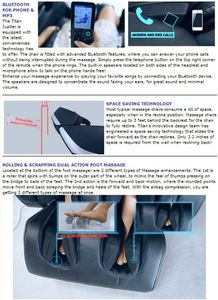 Sofá de Masaje para Uso Doméstico, Masajeador Corporal Completo Inteligente Multifuncional Automático con Amasamiento de Espalda, Dispositivo de Masaje de Gravedad Cero Tipo Cápsula Espacial - Product Image 3