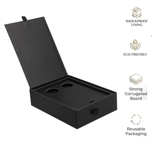 Boîte d'expédition en carton ondulé personnalisée de haute qualité avec doublure en mousse |   Emballage plat écologique pour vêtements, chaussures et serviettes - Product Image 6