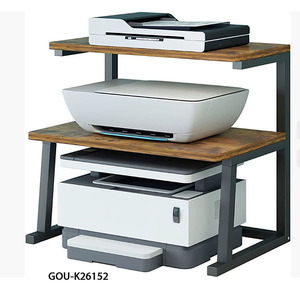 Modern Three-Layer Iron Metal <b>Standing</b> Type <b>Printer</b> Storage Rack with Multifunctional Design - Product Image 2