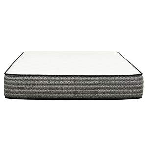 Premium <b>Queen</b> 12-Inch Pocket Coil Hybrid <b>Mattress</b> with Plush Gel Memory Foam White/Gray Pocket Coil Hybrid <b>Mattress</b> - Product Image 1