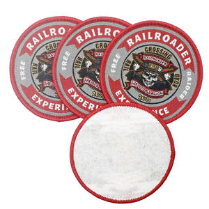 Parches termoadhesivos bordados personalizados de primera calidad y accesorios de parches tejidos, además de parches artísticos tejidos personalizados de alta calidad. - Product Image 3