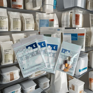 Sac à fermeture éclair en LDPE imprimé sur mesure pour la distribution de médicaments en pharmacie avec emballage médical refermable - Product Image 1