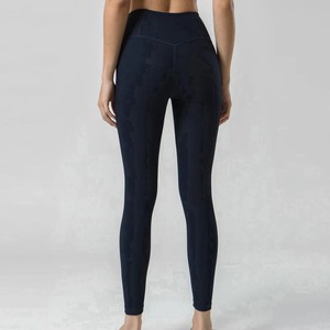 New Fashion Style Women Yoga <b>Leggings</b> Solid Ankle-Length High Quality Four-Way Stretch Elastic Waist Spandex/<b>Nylon</b> Quick Dry - Product Image 2