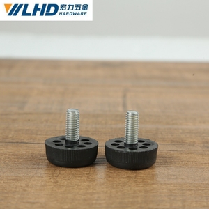 Patas ajustables para muebles LHD, 8 orificios, patas de estante de escritorio ajustables en altura con tornillo para soporte de mesa y gabinete - Product Image 2