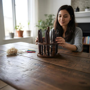 Ganchos de Crochet de Madera de Alta Calidad, Duraderos y Ergonómicos, Perfectos para Proyectos de Tejido y Artes con Hilo - Product Image 6