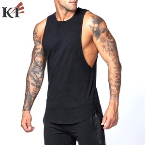 Factory Direct Sales Men's High Quality Breathable Knitted Casual Gym Tank Top 100% Cotton - Product Image 2