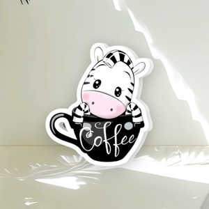 แผ่นแม่เหล็กอะคริลิคสำหรับติดขนตาปลอม ลายม้าลายในแก้วกาแฟ แบรนด์ส่วนตัว ใช้ซ้ำได้ เป็นมิตรกับสิ่งแวดล้อม อเนกประสงค์ สำหรับเครื่องมือเสริมความงาม - Product Image 1
