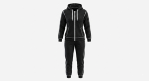 Factory Price Customized Logo & Design Women's Pullover Tracksuit Full Zipper Closure Sweatshirt and <b>Pants</b> Set Winter Wear - Product Image 4