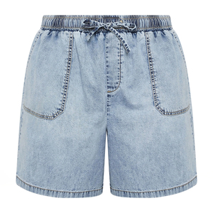 Shorts en jean vintage personnalisés avec logo, shorts en jean délavés pour femmes, vêtements décontractés d'été, fournisseur - Product Image 3