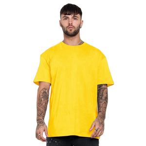 Nouvelle tendance pour hommes T-shirt oversize en coton à épaules tombantes T-shirt blanc épais et uni pour vêtements de rue pour hommes - Product Image 5