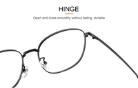 Nouvelles montures de lunettes en métal personnalisées avec logo OEM, tendance 2026, vente en gros, monture carrée pour lunettes de lecture optiques