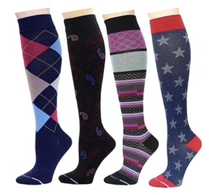 Women's <b>Knee</b> <b>High</b> Riding <b>Socks</b> With Horse Pattern Navy Red White Blue Equestrian <b>Socks</b> Regular Fit - Product Image 3